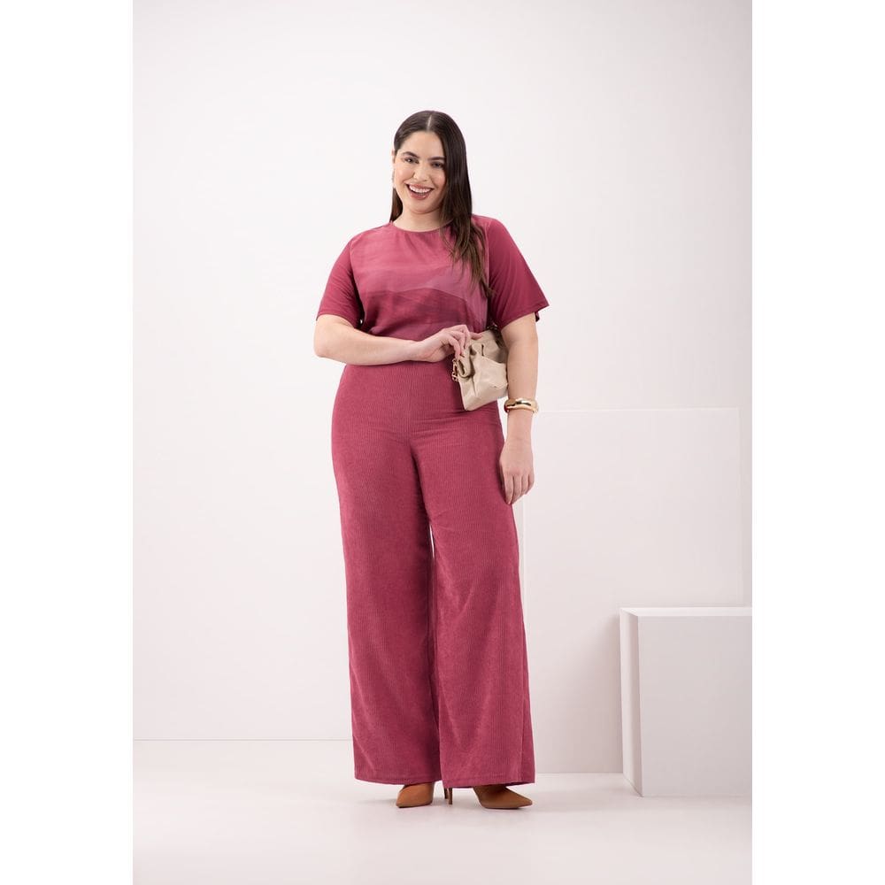 Blusa Feminina Basica Manga Curta - 69168