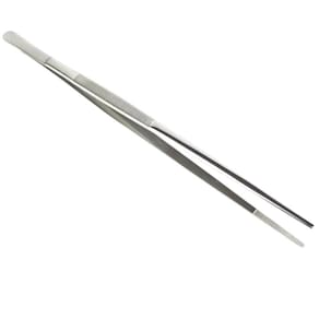Pinça Culinária 30cm Inox Lyor Pegador Cozinha Profissional Com Serrilha Reta Alimentos