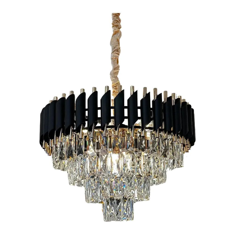 Pendente Em Cristal Sindora 55x36cm E14x8 PT