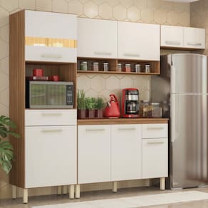 Armário de Cozinha Compacta 3 Peças com Balcão Laos