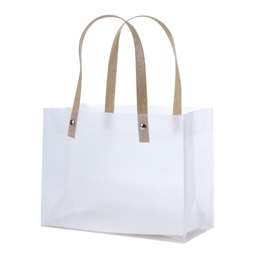 Sacola Para Presente Fosca Com Alça Transparente e Elegante 4pçs