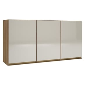 Armário Aéreo Dinamarca 120cm 3 Portas com Vidro - Indékes