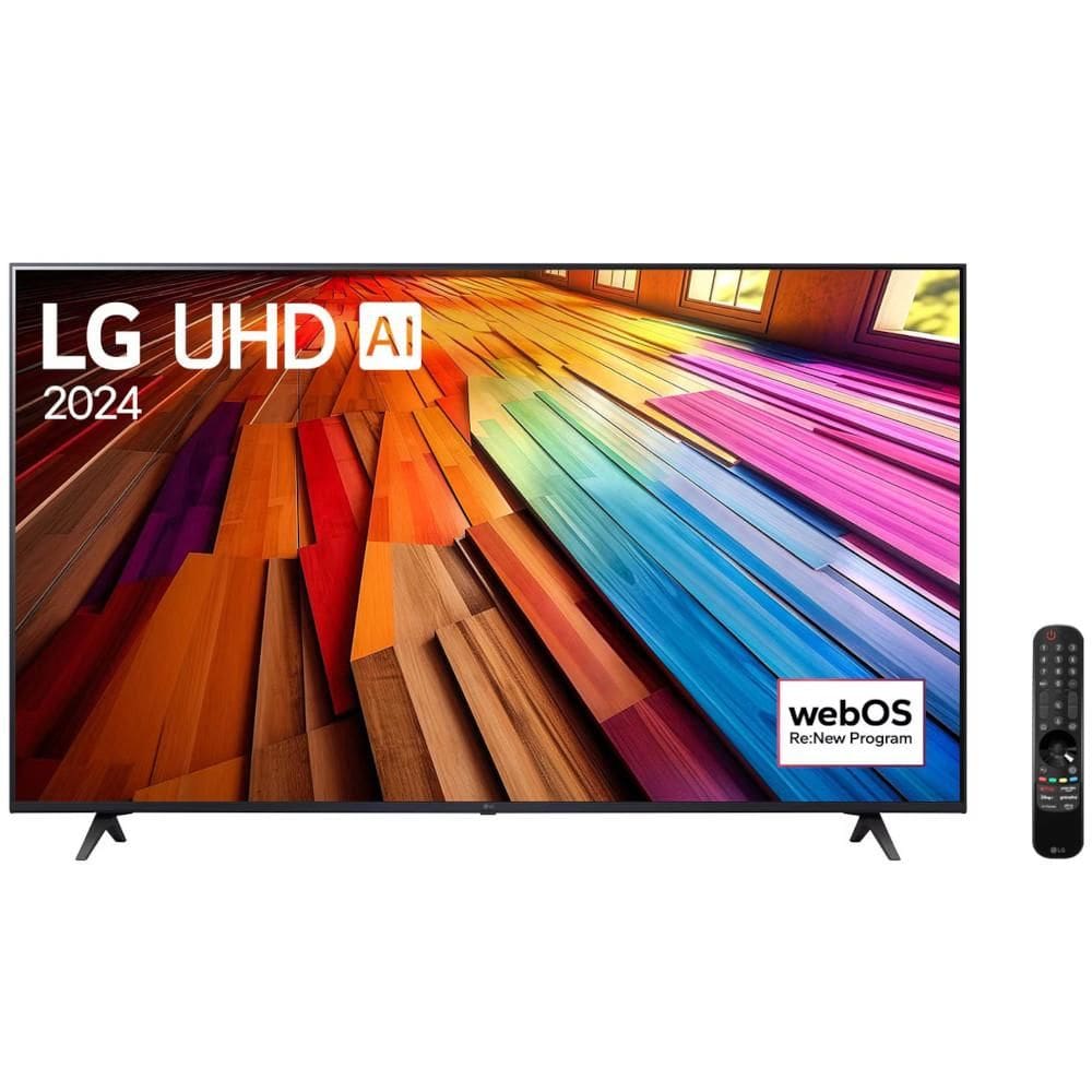 Smart TV LG 55`` 4K Ultra HD 55UT8050PSA, Processador AI a5 4K Gen7, Controle Smart Magic, WiFi, Bluetooth, HDR10 Pro, Alexa, Airplay2, WebOS 24 LG