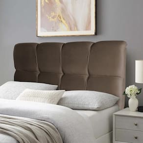 Cabeceira Cama Box Solteiro 90cm Suede Velut Marrom - King House
