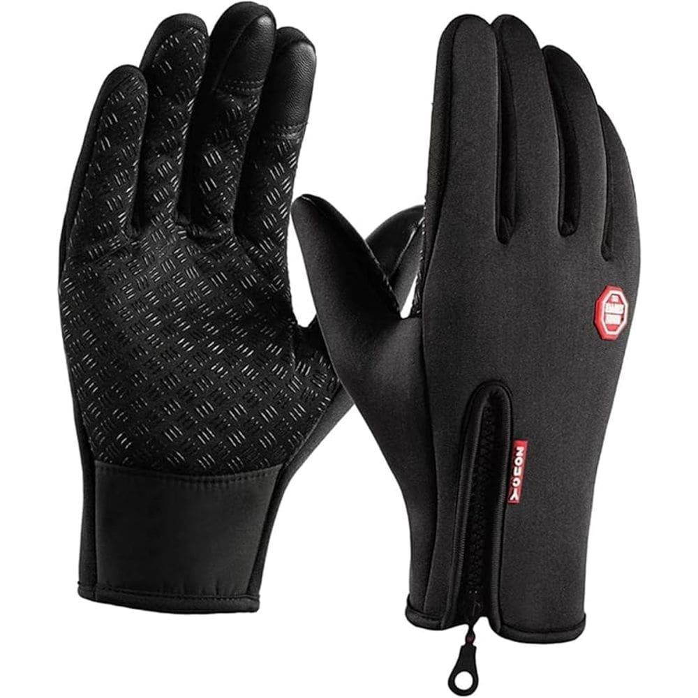 Luva Moto Touch Screen, Resistência A Chuva E Frio Unissex(black)