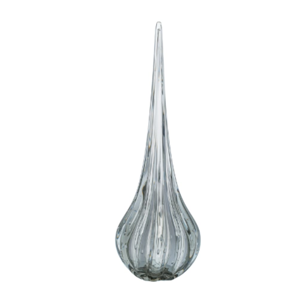 Vaso em Decoração Decorativo Murano Grande Grafite Cristais Tavares