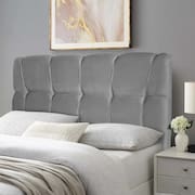 Cabeceira Cama Box Queen 160cm Suede Velut Cinza - King House