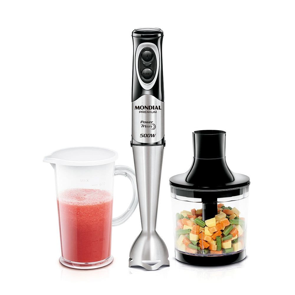 Mixer Premium Mondial 500W Power M-07 Preto/Inox 127V