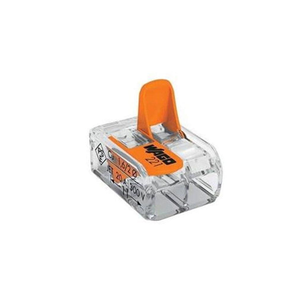 Conector De Emenda 221 2 Polos 32a Wago