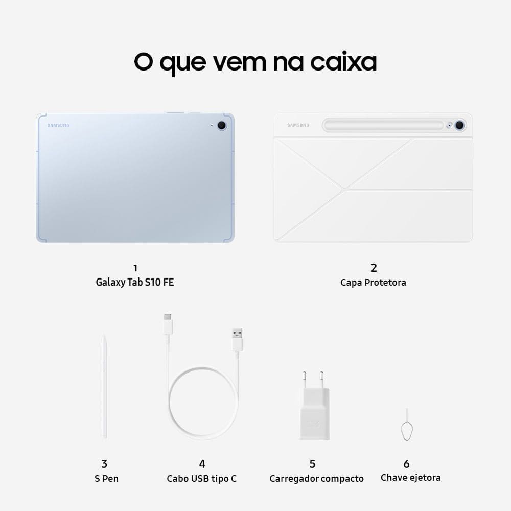 Tablet Samsung Galaxy Tab S10 FE | Casas Bahia