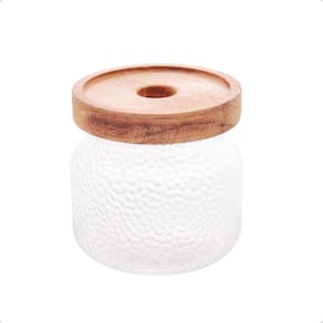 Porta Mantimentos Lyor Vidro Acacia 350ml Conserva Temperos