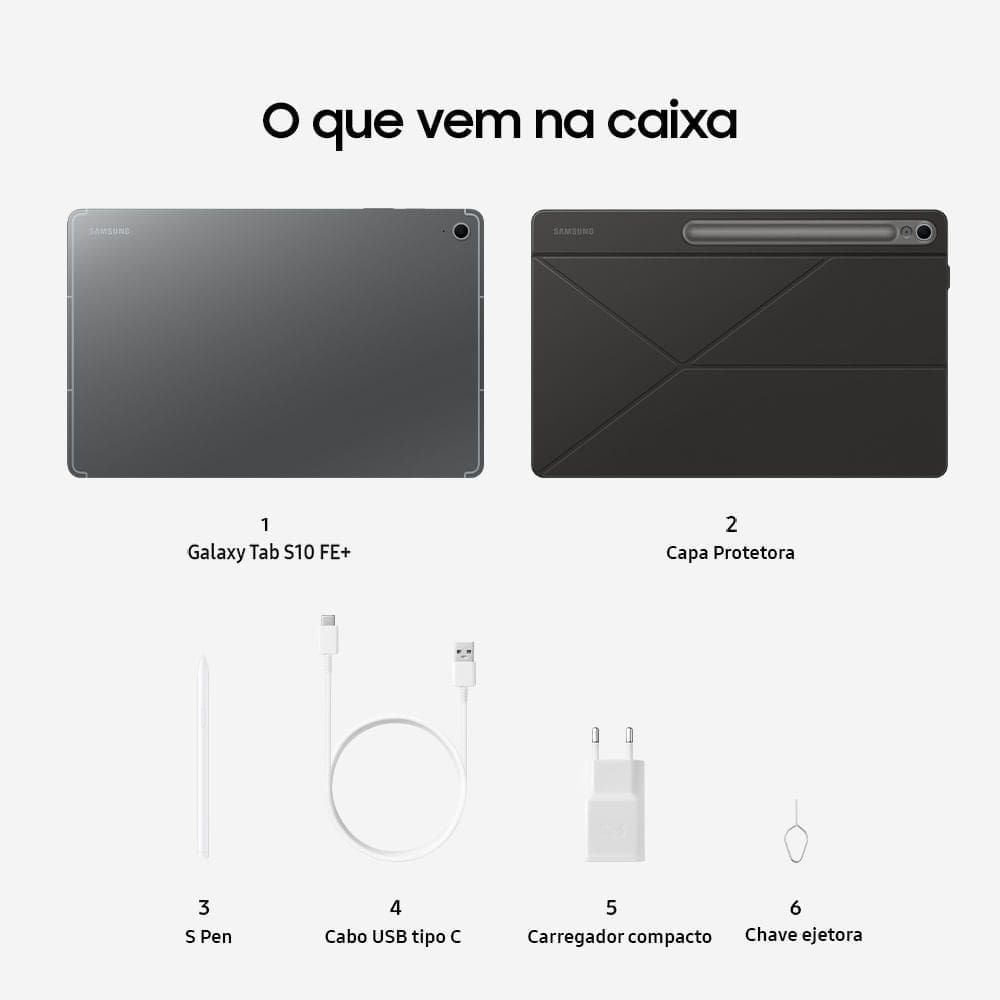 Tablet Samsung Galaxy Tab S10 FE+ | Casas Bahia