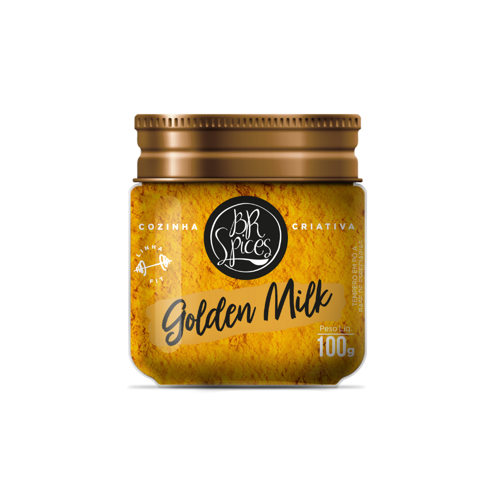 Tempero Golden Milk BR Spices Pote 100G