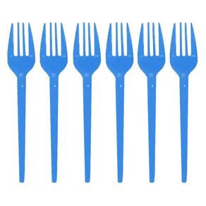 Garfinho Descartável Azul Claro Para Festas - 50 Unidades
