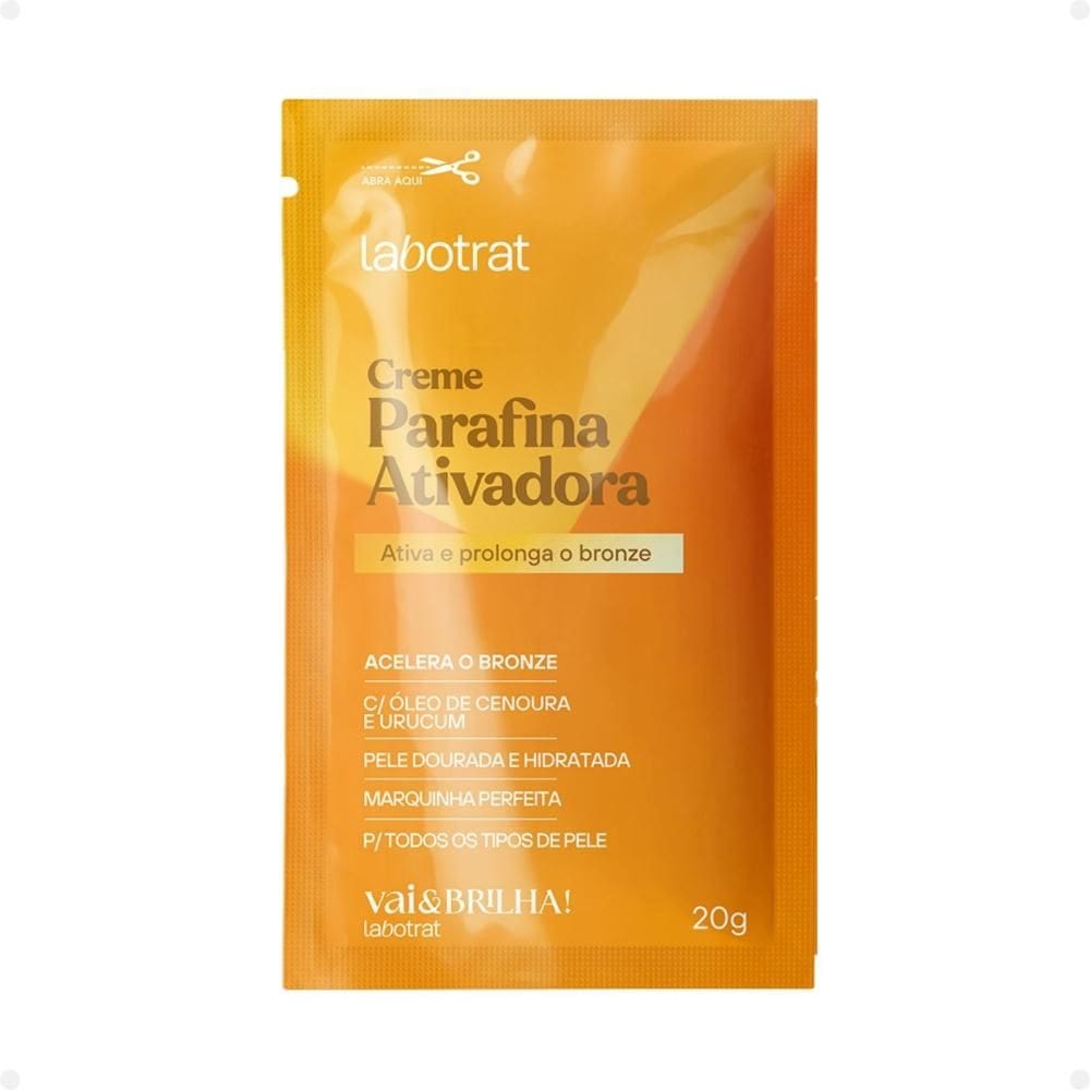 Creme Parafina Ativadora Labotrat Vai & Brilha! Cenoura E Orucum 20g
