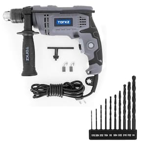 Furadeira de Impacto Profissional TRE0009 Torkz e Kit de Brocas 10 Peças