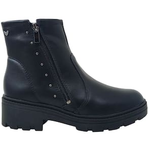 Bota Feminina Coturno Casual Dia a Dia Tratorado Bico Redondo Salto Baixo Mississipi Mc822