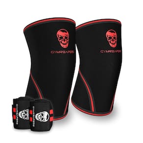 Mangas de cotovelo Gymreapers suportam levantamento de peso em neoprene de 5 mm