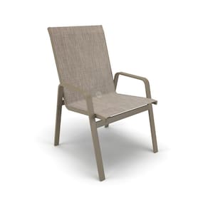 Cadeira Riviera Piscina área Externa Alumínio Fendi Tela - Mocca