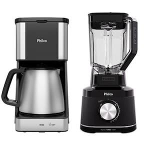 Kit Cafeteira Philco 1,6L PCF40C + Liquidificador 3,1L PLQ15A