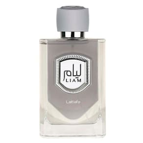 Perfume Lattafa Liam Grey Eau de Parfum 100ml para mulheres e homens