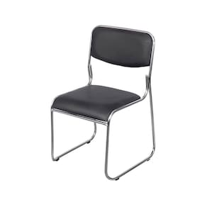 Cadeira OR-3328 em PU com Base Fixa e Cromada OR Design