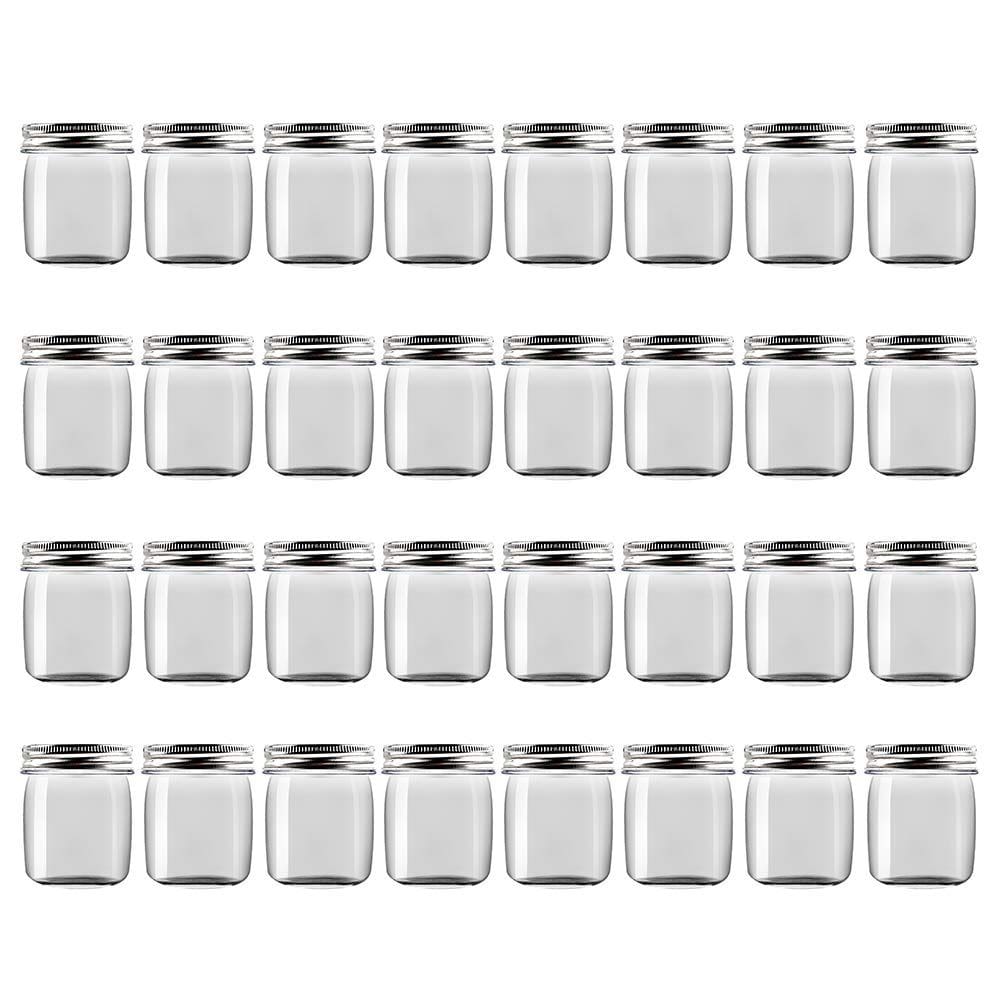 Frascos de plástico Novelinks de 240 ml com tampas de rosca sem BPA (pacote com 32)