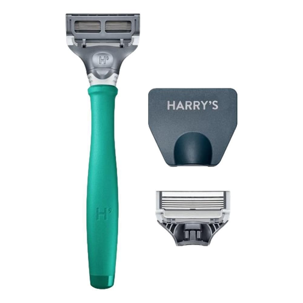 Aparelho De Barbear Harry`S Verde Com 2 Cartuchos
