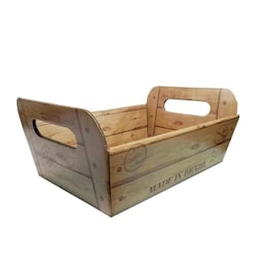 Cesta De Papel Estampa De Madeira 12cm X 16cm