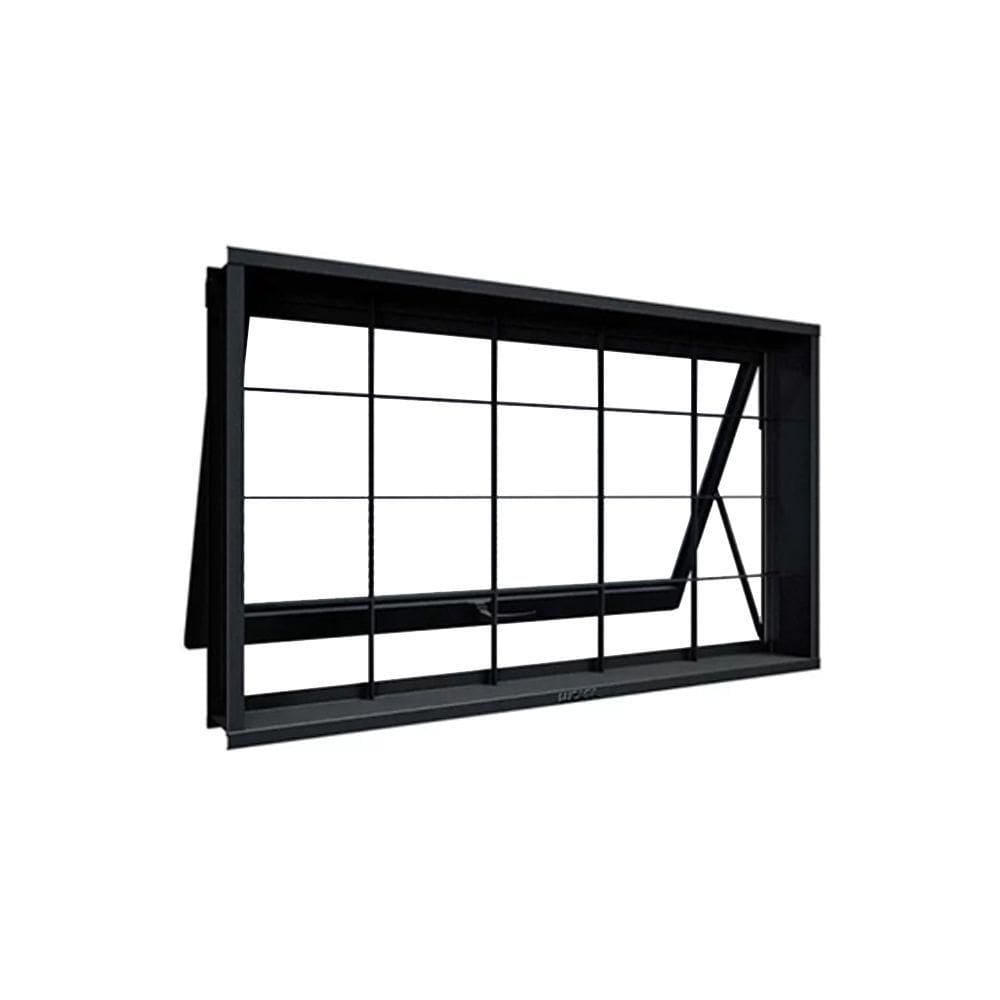 Vitrô Maxim-ar Em Aço Com Grade Quadriculada 60x80 R120 Tradição