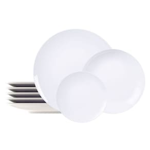 Jogo de Pratos Porcelana Raso, Fundo e Sobremesa Sophia 12 Peças - Tramontina