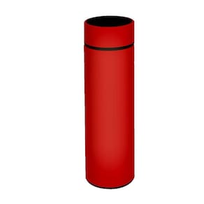 Garrafa Térmica Inox 500ml Quente Frio Tampa Vermelho Nº16