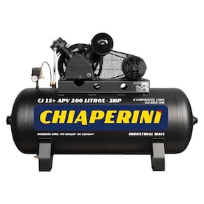 Compressor de Ar Alta Pressão Motor Monofásico 3Hp 200L