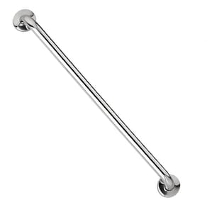 Barra de Apoio Inox 70cm Idoso Cadeirante Deficiente Banheiro Box Corrimao Suporte Acessibilidade Segurança
