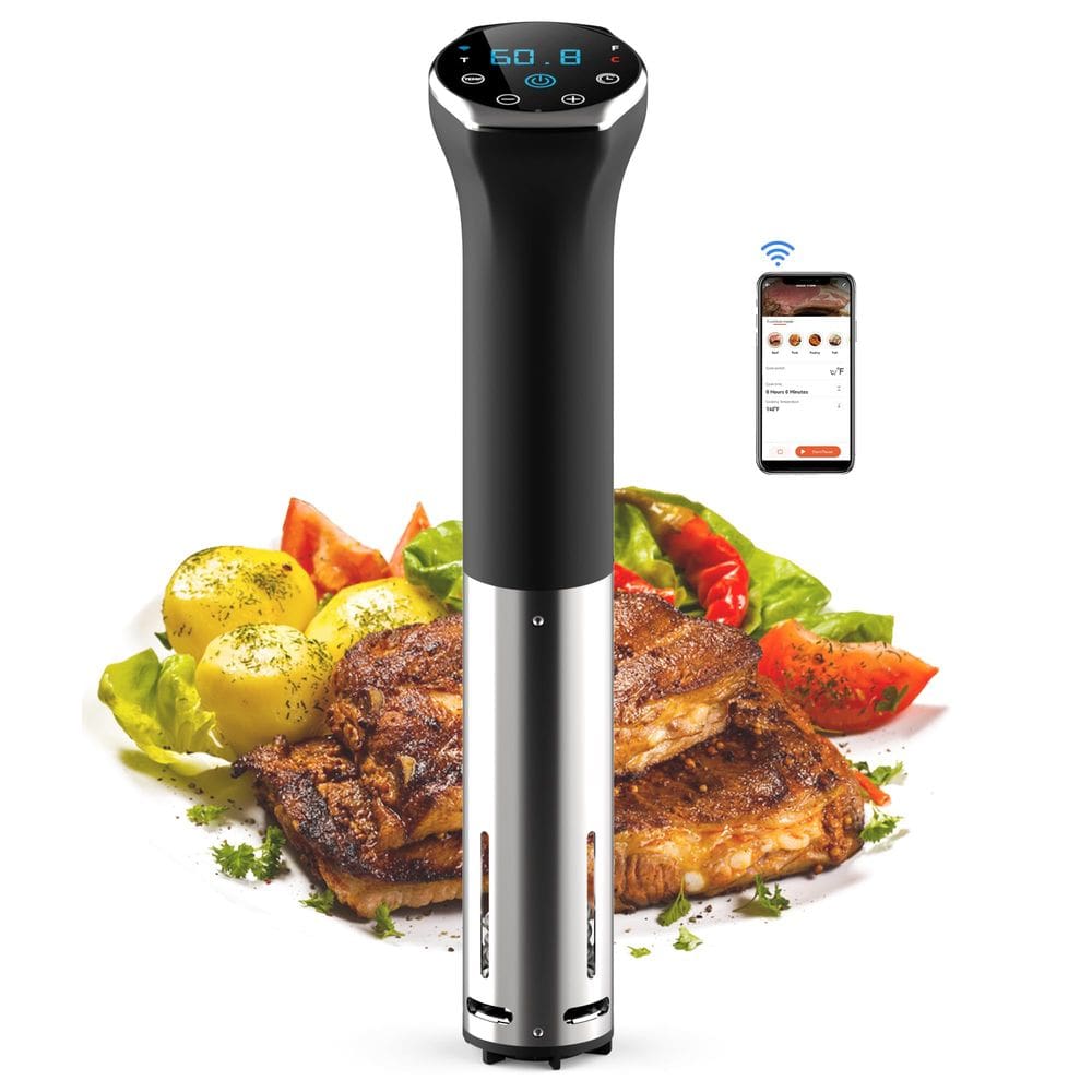 Fogão Sous Video, fogão Hobsir, 1100 W com LED, Wi-Fi, temporizador de 1,98 libras