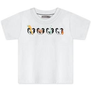 Camiseta Manga Curta Tigor T Tigre Baby Elementos Branca