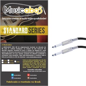 Cabo Para Instrumento P10 P10 5M Musicabos Standard Ms5P10