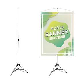 Suporte Porta Banner 1,80M Tripé Pedestal Articulado Rápido