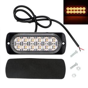 Lanterna De Led Para Sinalização/Estrobo 18W Cor Ambar