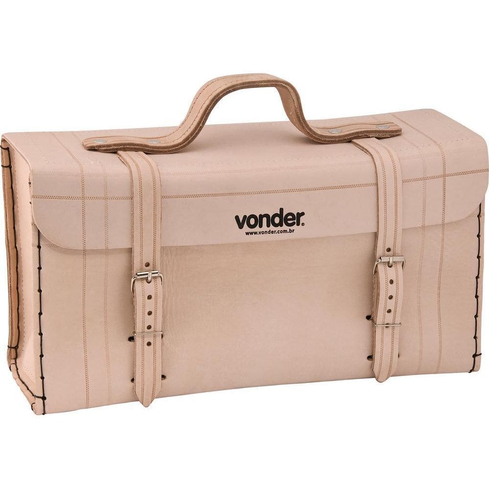 Maleta De Couro 330X110X170Cm Marrom Natural - Vonder