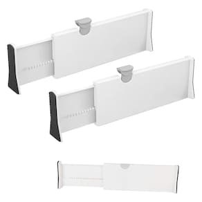 Organizador de Gaveta Ajustavel Divisor Retratil Separador Comoda Estante Escritorio Livro Roupa Talheres Utensilios Discreto Multiuso