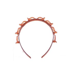 Arco Tiara Com Presilhas Hair Twister Marrom Acessório Penteado
