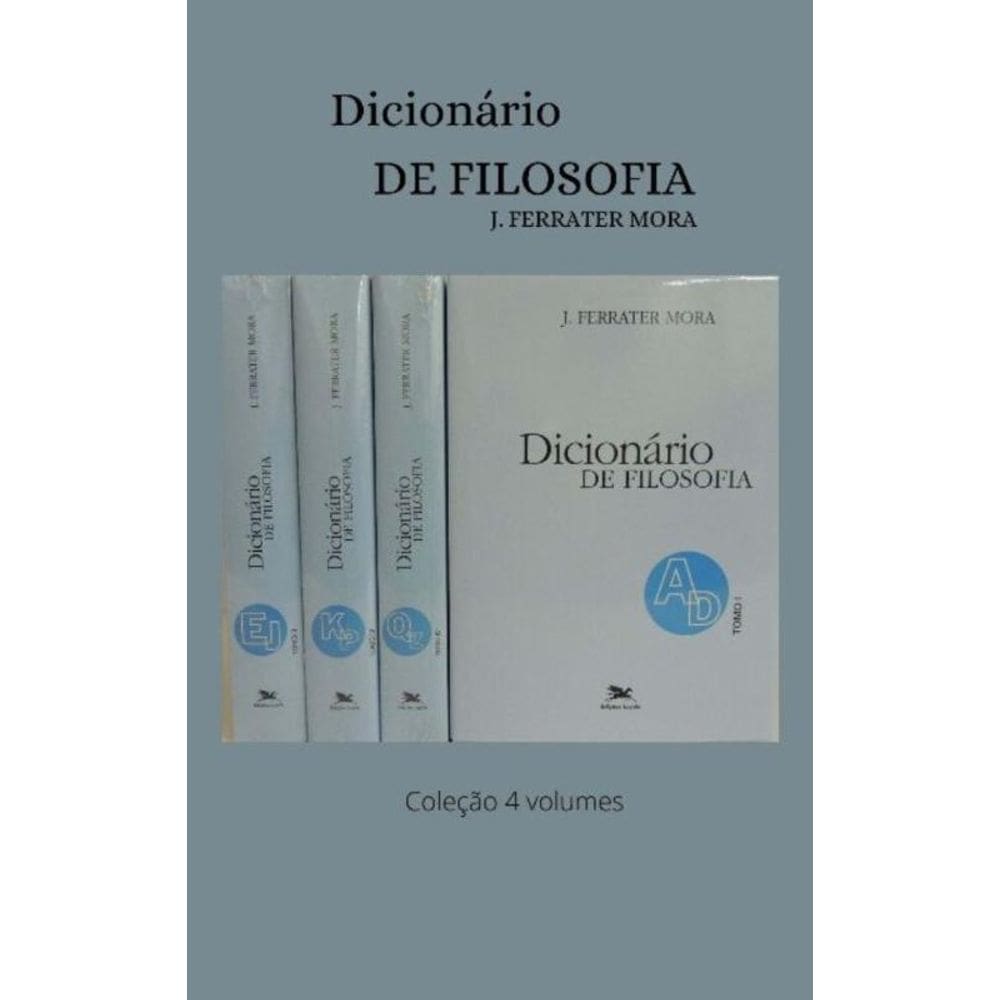Dicionário De Filosofia Coleção 4 Volumes