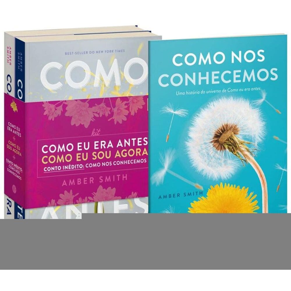 Kit Como eu era antes + Como eu sou agora