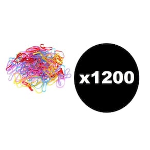 1200 Elásticos De Silicone Cabelo Xuxinha Colorida Infantil