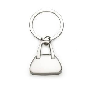 Chaveiro De Metal Formato De Bolsa De Luxo Pingente Fosco
