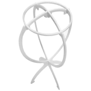 Suporte De Peruca Ajustável Dobrável De Plástico Branco