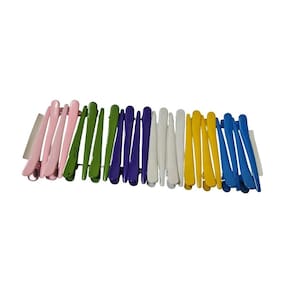 48 Presilhas Bico De Pato Metal Colorida Para Cabelos