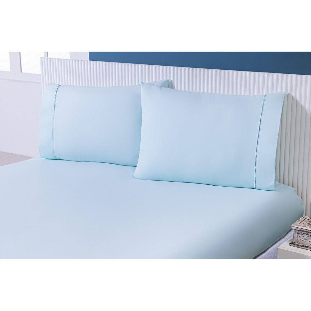 Lençol King 3 Peças C/Elástico Percal 100% Algodão 200 Fios