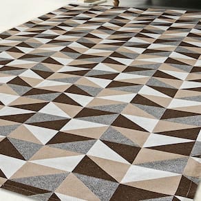 Tapete Jacquard Latéx 2,00M X 3,00M Moderno Caramelo